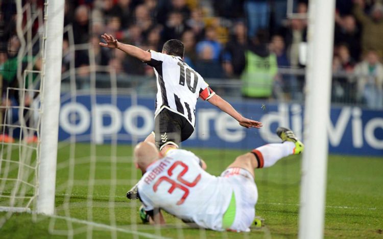 Udine fatale per il Milan, Di Natale vola ancora